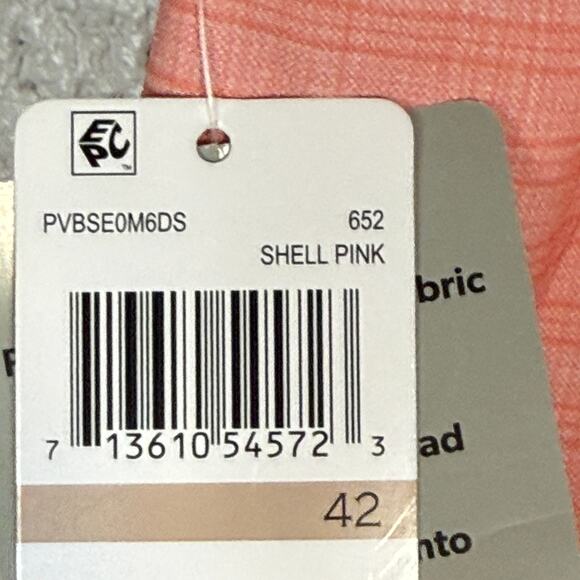 Pga Tour Men's Striped 8" Golf Shorts - Shell Pink 42 $68 - Picture 5 of 7